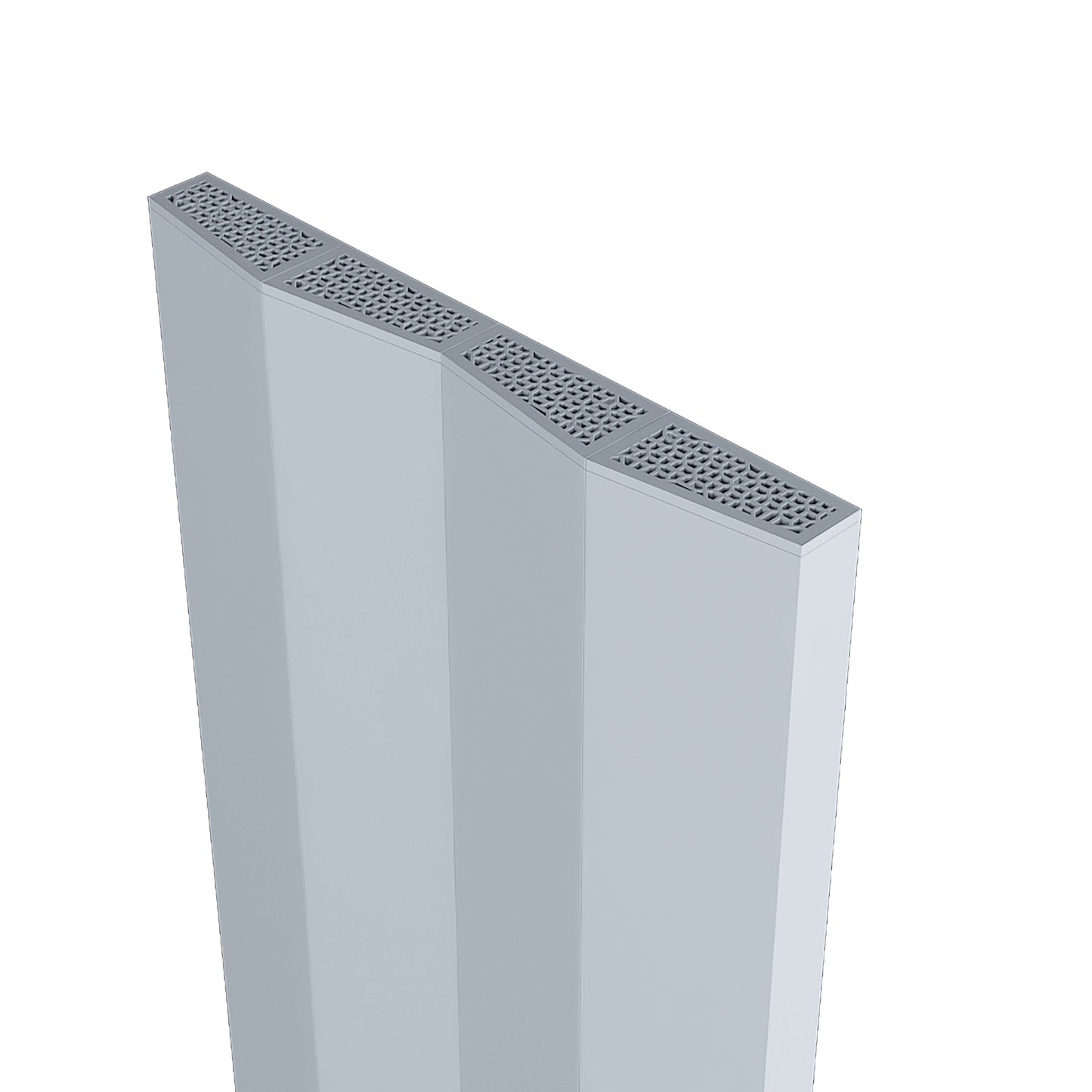 Carisa Notus V Dikey Elektrikli Radyatör Modern Tasarım Beyaz