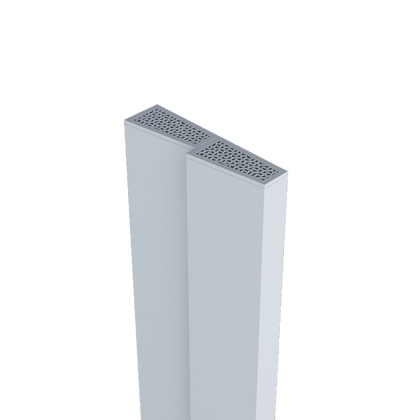 Carisa Notus Z Dikey Elektrikli Radyatör Modern Tasarım Beyaz