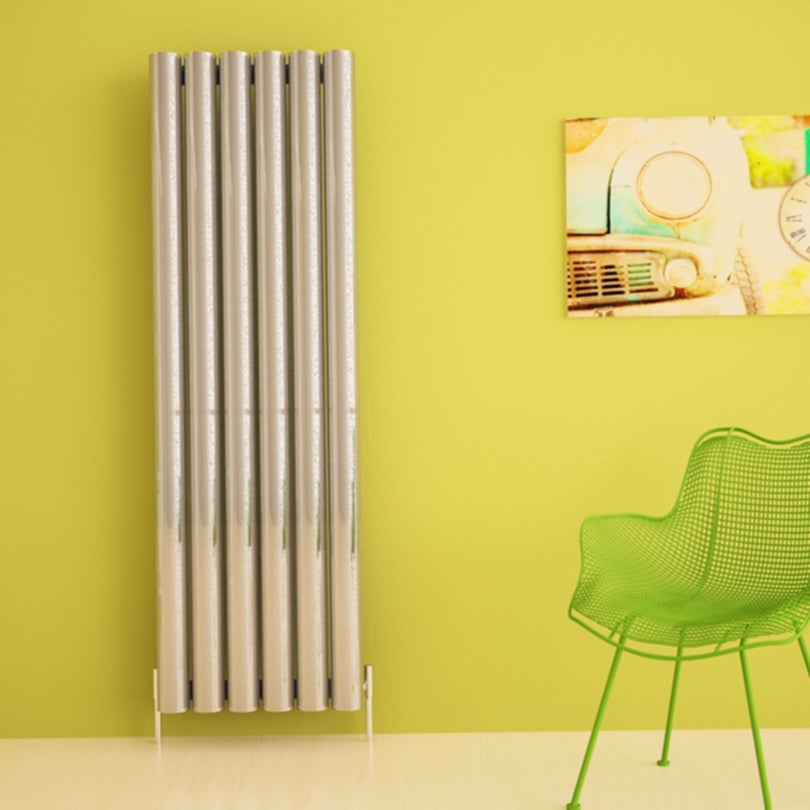 Carisa Otto Dikey Alüminyum Radyatör Modern Tasarım Parlak Eloksal