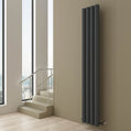 Carisa Otto Dikey Alüminyum Radyatör Modern Tasarım Antrasit