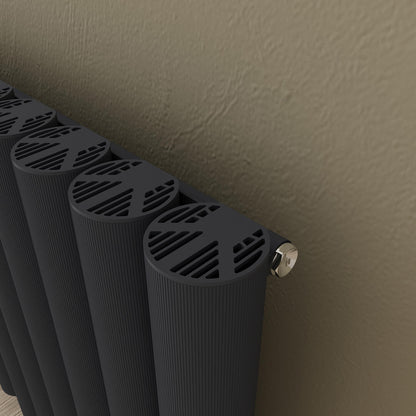 Carisa Otto Dikey Alüminyum Radyatör Modern Tasarım Antrasit