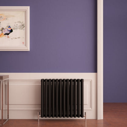 Carisa Oval Yatay Alüminyum Radyatör Modern Tasarım Siyah