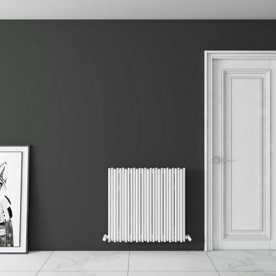Carisa Pipette Yatay Alüminyum Radyatör Modern Tasarım Beyaz