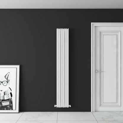 Carisa Pipette Dikey Alüminyum Radyatör Modern Tasarım Beyaz