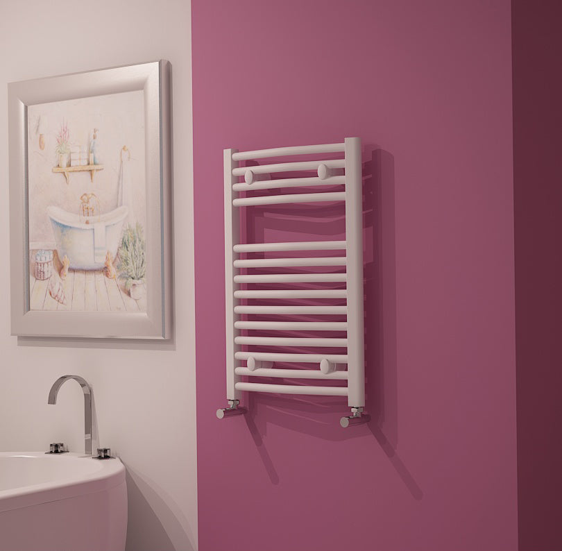 Carisa Pisa Çelik Havlupan 0800 x 0500 mm 12 Dilim Beyaz Standart Bağlantı