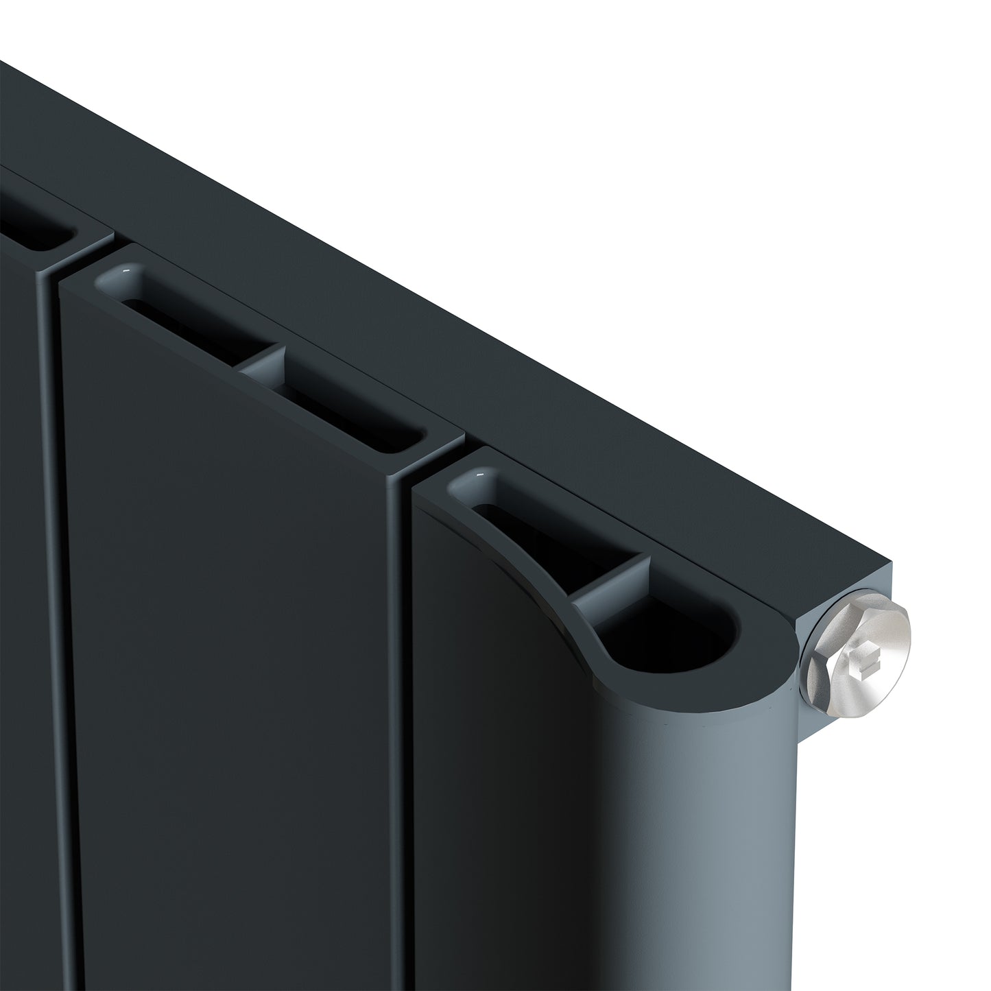 Carisa Burano Yatay Alüminyum Radyatör Modern Tasarım Antrasit