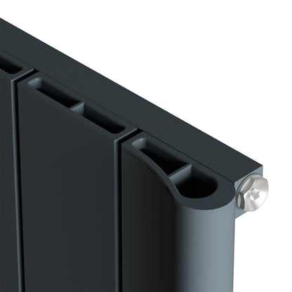 Carisa Burano Yatay Alüminyum Radyatör Modern Tasarım Antrasit