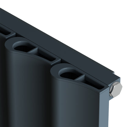 Carisa Burano S Yatay Alüminyum Radyatör Modern Tasarım Antrasit