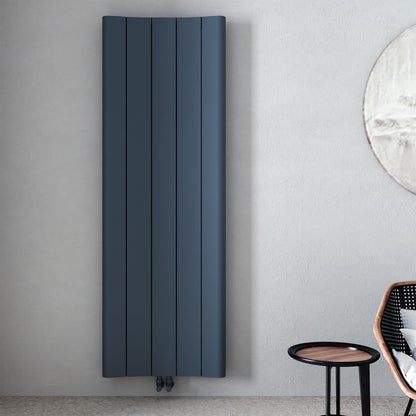 Carisa Curvy Dikey Alüminyum Radyatör Modern Tasarım Antrasit