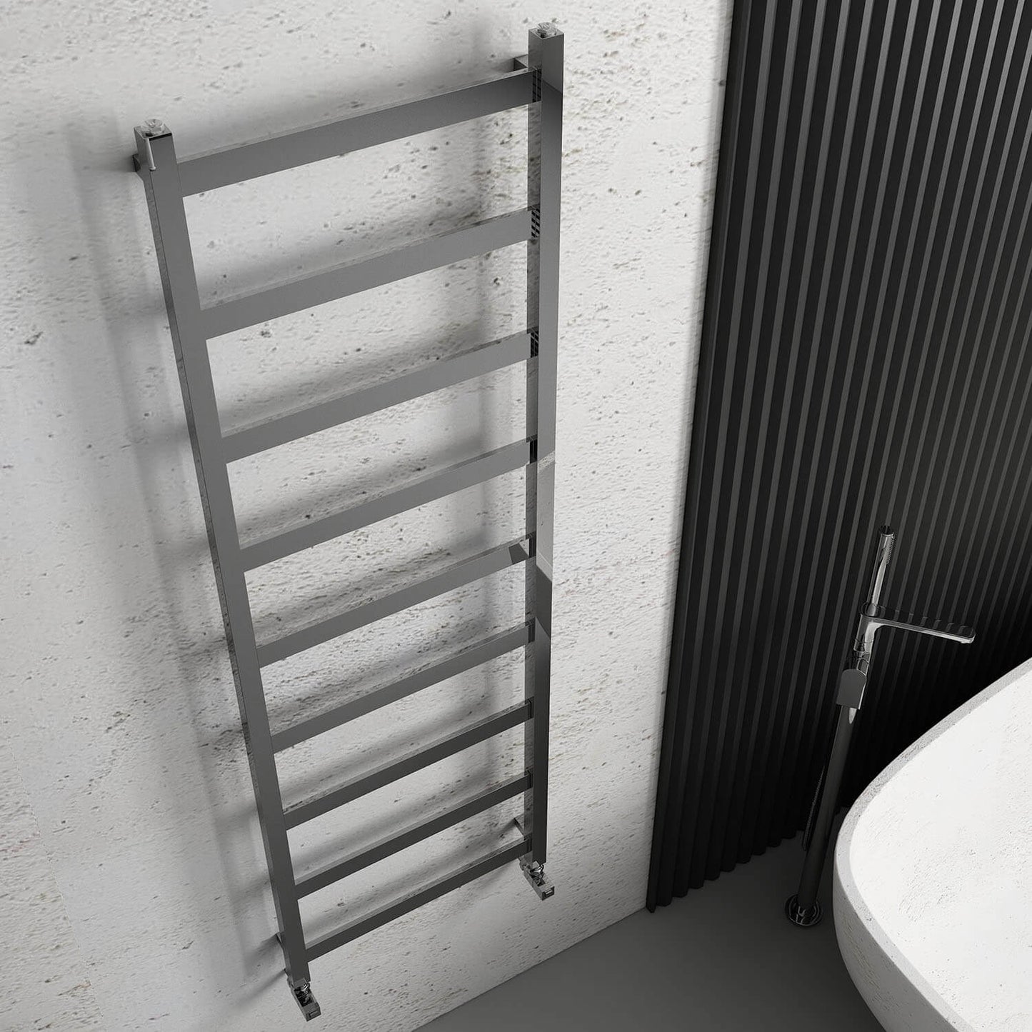 Carisa Quadrata Paslanmaz Çelik Havlupan Modern Tasarım Ayna Polisaj