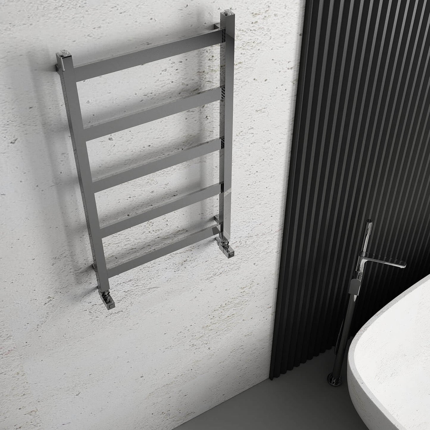 Carisa Quadrata Paslanmaz Çelik Havlupan Modern Tasarım Ayna Polisaj