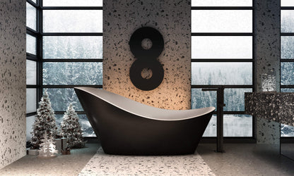 Carisa Rochester İnce Tasarım Çelik Radyatör Modern Tasarım Siyah