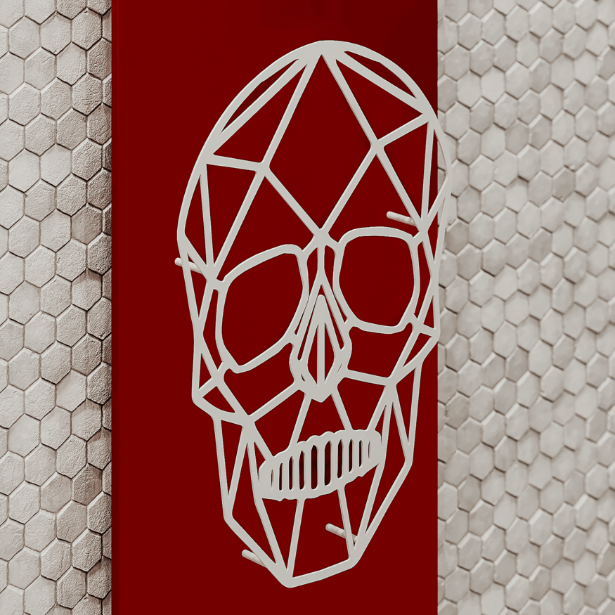 Carisa Skully Dikey Alüminyum Radyatör Modern Tasarım Kırmızı & Siyah