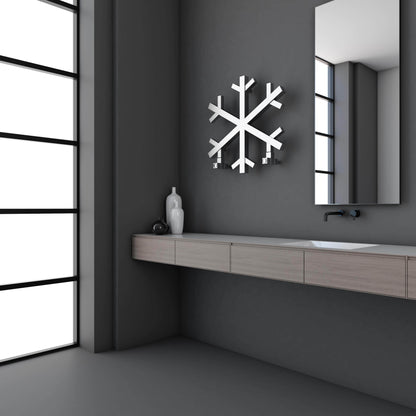 Carisa Snowflake Paslanmaz Çelik Havlupan Modern Tasarım Ayna Polisaj