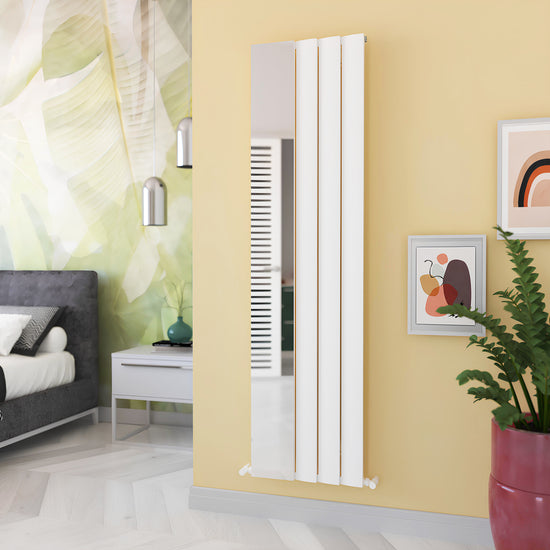 Carisa Step Mirror Dikey Alüminyum Radyatör Modern Tasarım Beyaz