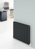 Carisa Tallis Double Alüminyum Radyatör 0600 x 0290 mm 5 Dilim Antrasit Standart Bağlantı
