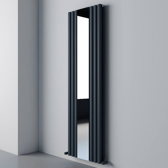 Carisa Tallis Mirror Dikey Alüminyum Radyatör Modern Tasarım Antrasit
