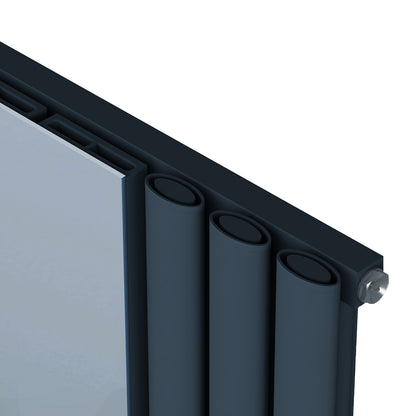 Carisa Tallis Mirror Dikey Alüminyum Radyatör Modern Tasarım Antrasit