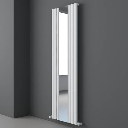 Carisa Tallis Mirror Dikey Alüminyum Radyatör Modern Tasarım Beyaz