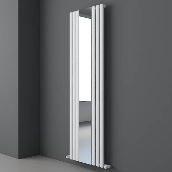 Carisa Tallis Mirror Dikey Alüminyum Radyatör Modern Tasarım Beyaz