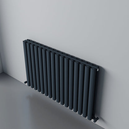 Carisa Tallis Double Alüminyum Radyatör 0600 x 0290 mm 5 Dilim Antrasit Standart Bağlantı