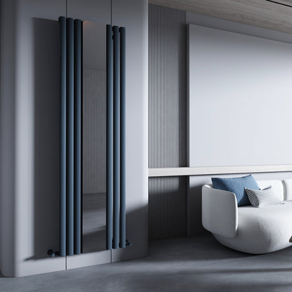 Carisa Tallis Mirror Dikey Alüminyum Radyatör Modern Tasarım Antrasit