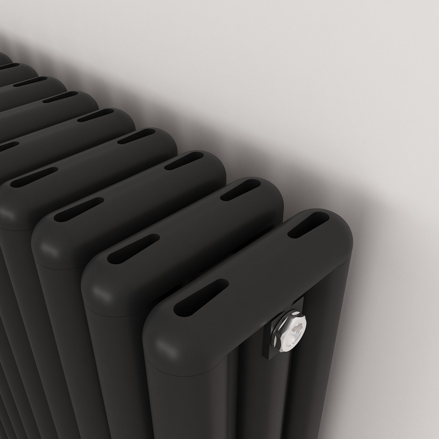 Carisa Tubo Alüminyum Radyatör Siyah Standart Bağlantı