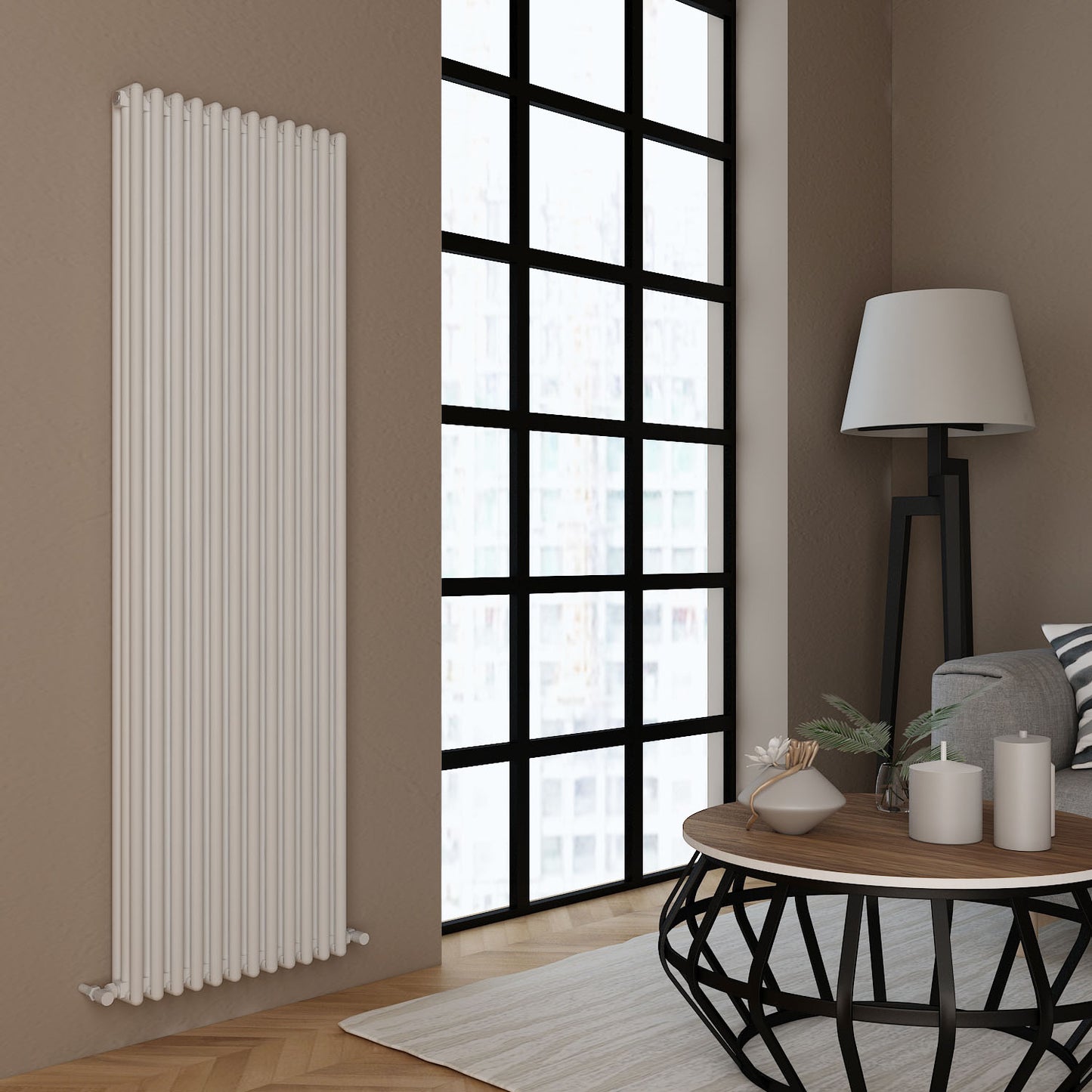 Carisa Tubulous Alüminyum Radyatör Beyaz Standart Bağlantı