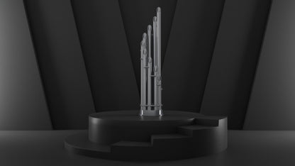 Carisa Unique Dikey Paslanmaz Çelik Radyatör Modern Tasarım Satine