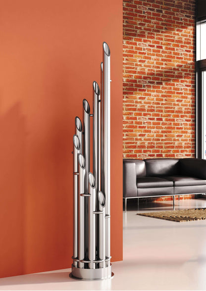 Carisa Unique Dikey Paslanmaz Çelik Radyatör Modern Tasarım Satine