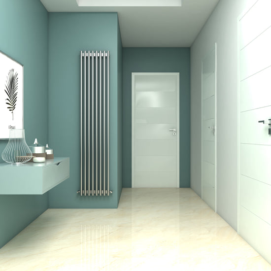 Carisa Versailles Dikey Paslanmaz Çelik Radyatör Modern Tasarım Ayna Polisaj