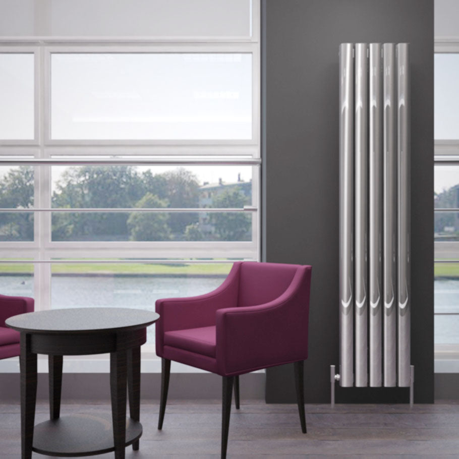 Carisa Vesta Dikey Alüminyum Radyatör Modern Tasarım Parlak Eloksal