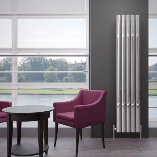Carisa Vesta Dikey Alüminyum Radyatör Modern Tasarım Parlak Eloksal