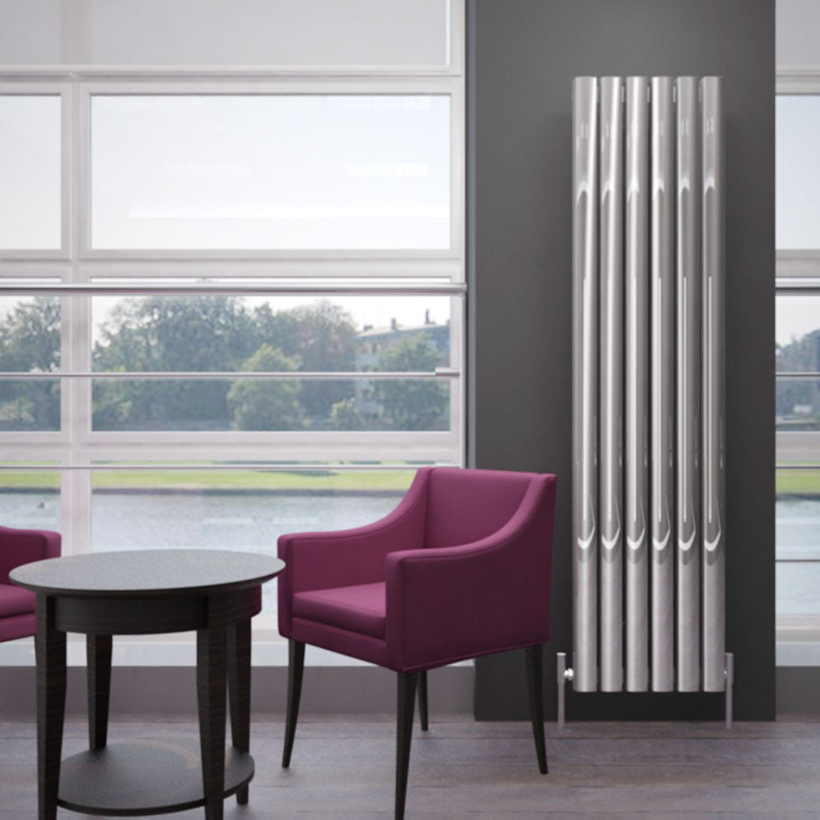 Carisa Vesta Dikey Alüminyum Radyatör Modern Tasarım Parlak Eloksal