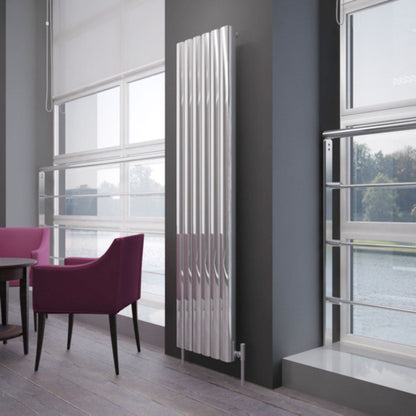 Carisa Vesta Dikey Alüminyum Radyatör Modern Tasarım Parlak Eloksal