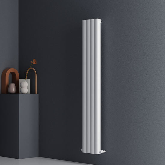 Carisa Vesta Dikey Alüminyum Radyatör Modern Tasarım Beyaz