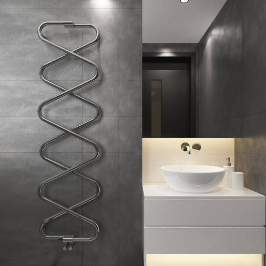 Carisa Ziggy Paslanmaz Çelik Radyatör Modern Tasarım Ayna Polisaj