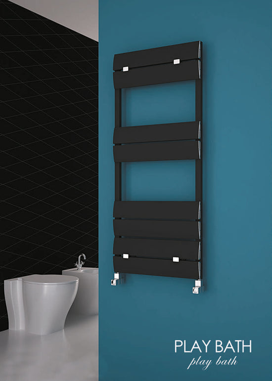 Carisa Play Bath Alüminyum Havlupan 0790 x 0500 mm 6 Dilim Siyah Standart Bağlantı