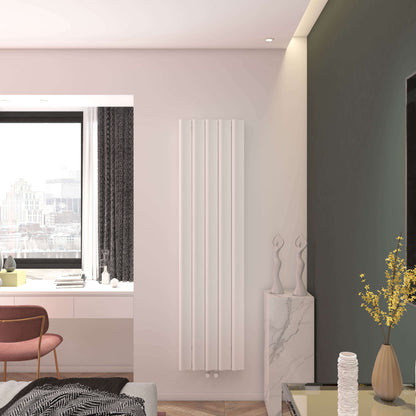 Carisa Burano S Dikey Alüminyum Radyatör Modern Tasarım Beyaz