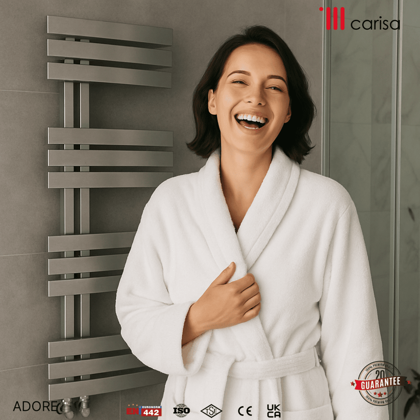 Carisa Adore Paslanmaz Çelik Havlupan Modern Tasarım Satine - carisa