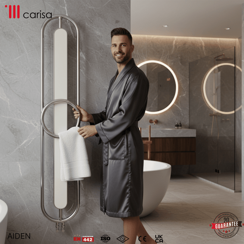 Carisa Aiden Paslanmaz Çelik Havlupan Modern Tasarım Ayna Polisaj - carisa