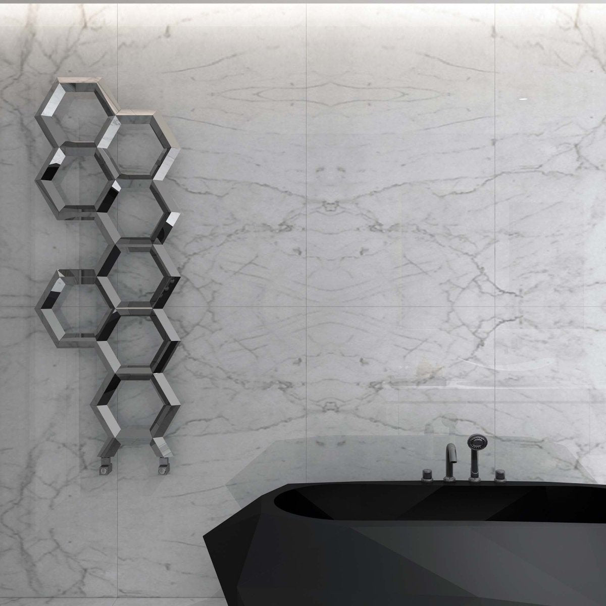 Carisa Alveole Paslanmaz Çelik Havlupan Modern Tasarım Ayna Polisaj - carisa