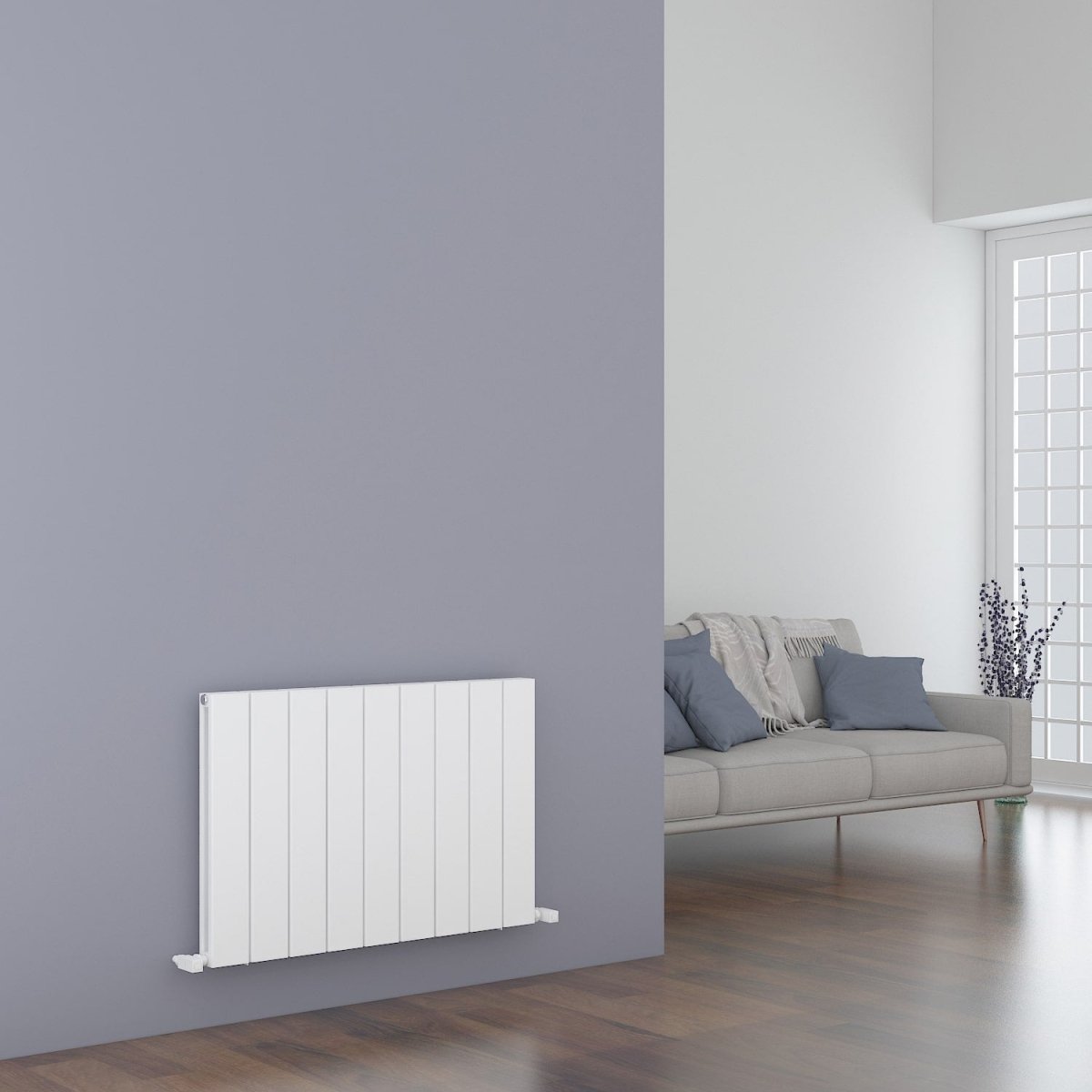 Carisa Angers Double Alüminyum Radyatör Beyaz Standart Bağlantı - carisa