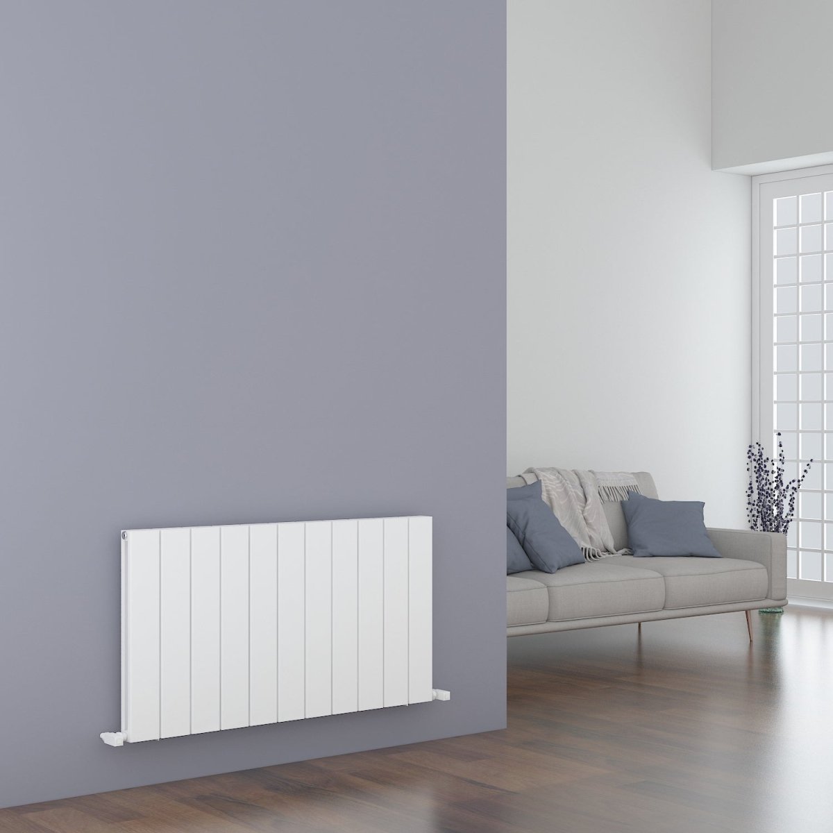 Carisa Angers Double Alüminyum Radyatör Beyaz Standart Bağlantı - carisa