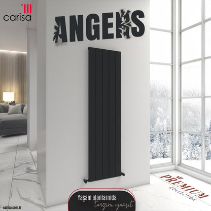 Carisa Angers Double Dikey Alüminyum Radyatör Modern Tasarım Siyah - carisa