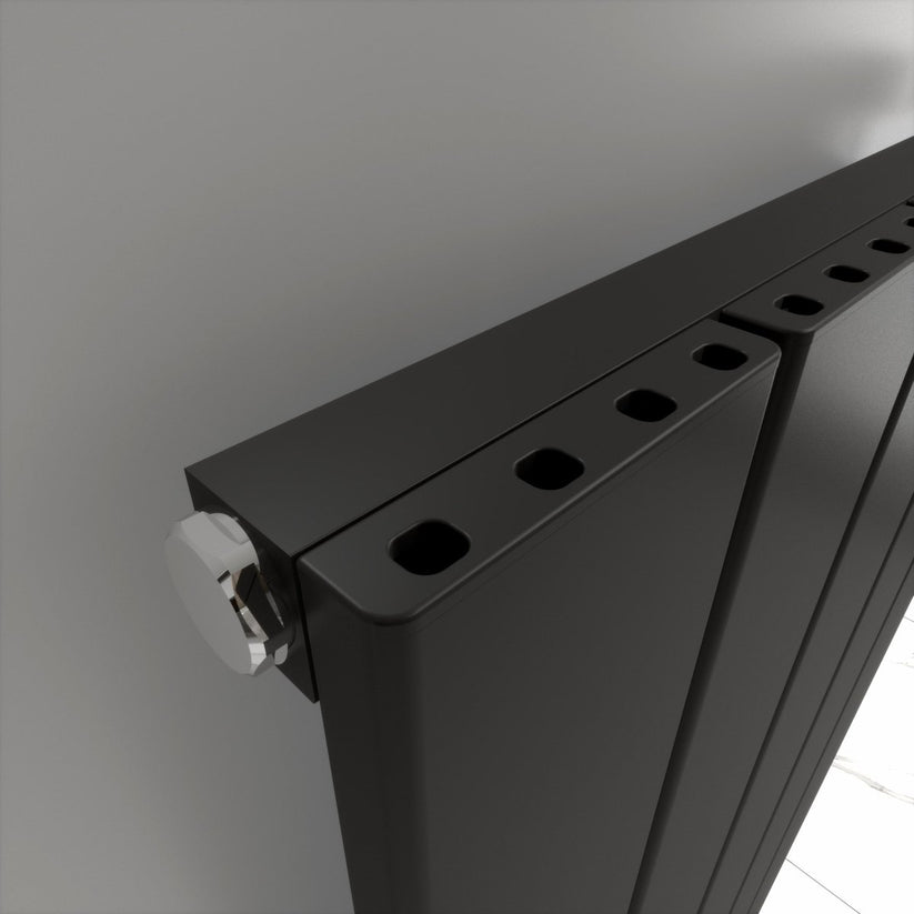 Carisa Angers Yatay Alüminyum Radyatör Modern Tasarım Siyah - carisa