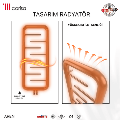 Carisa Aren Paslanmaz Çelik Havlupan Modern Tasarım Ayna Polisaj - carisa