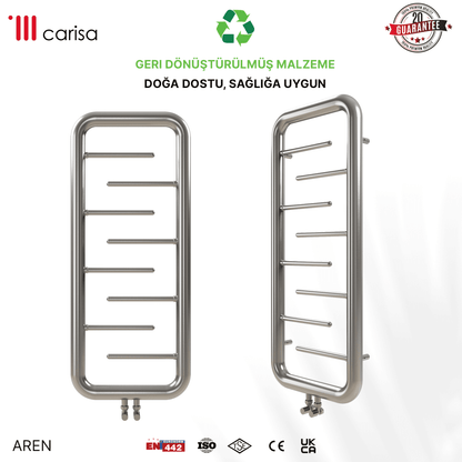 Carisa Aren Paslanmaz Çelik Havlupan Modern Tasarım Satine - carisa