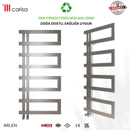 Carisa Arlen Paslanmaz Çelik Havlupan Modern Tasarım Satine - carisa