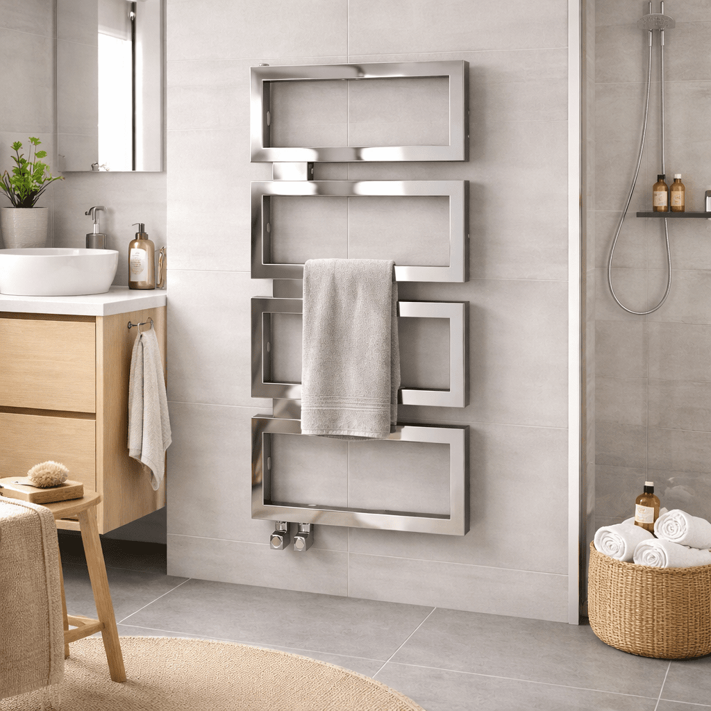 Carisa Beck Paslanmaz Çelik Havlupan Modern Tasarım Ayna Polisaj - carisa